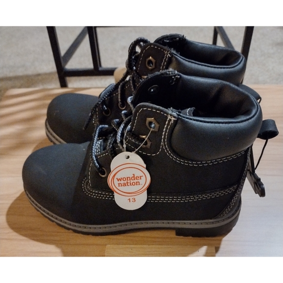 wonder nation Shoes Wonder Nation Boys Black Boots Size 3 New